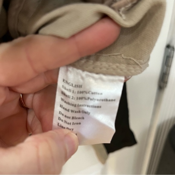 Coalition Downtown cream color jacket faux leather sleeves size medium - Picture 6 of 12